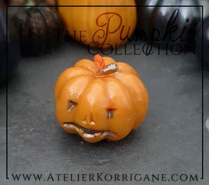 Petite Bougie Citrouille d'Halloween Orange