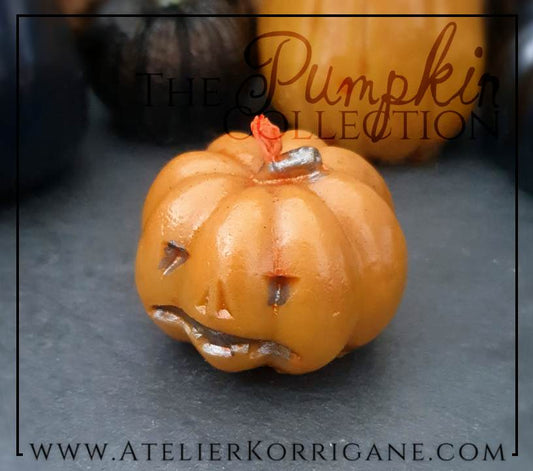 Petite Bougie Citrouille d'Halloween Orange