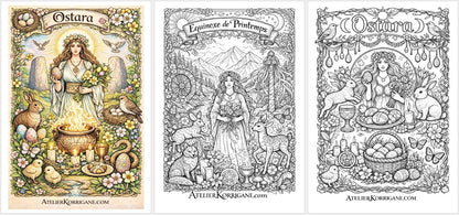 Cahier De Coloriage Ostara
