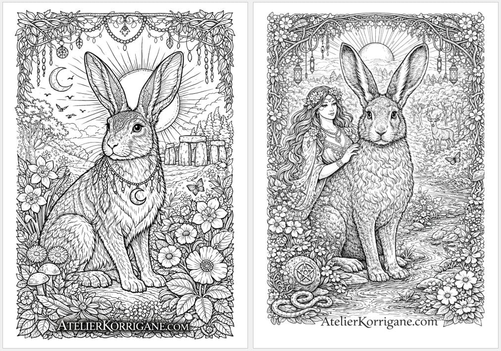 Cahier De Coloriage Ostara