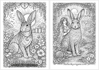 Cahier De Coloriage Ostara