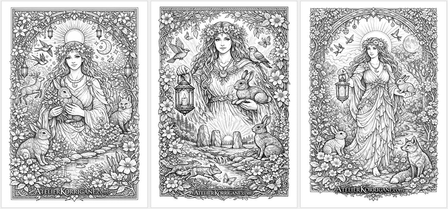 Cahier De Coloriage Ostara