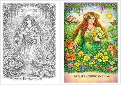 Cahier De Coloriage Ostara