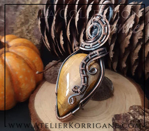 Pendentif Mabon en Œil de Tigre pour la protection