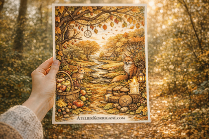 Cahier De Coloriage de Mabon et de l'Equinoxe d'Automne