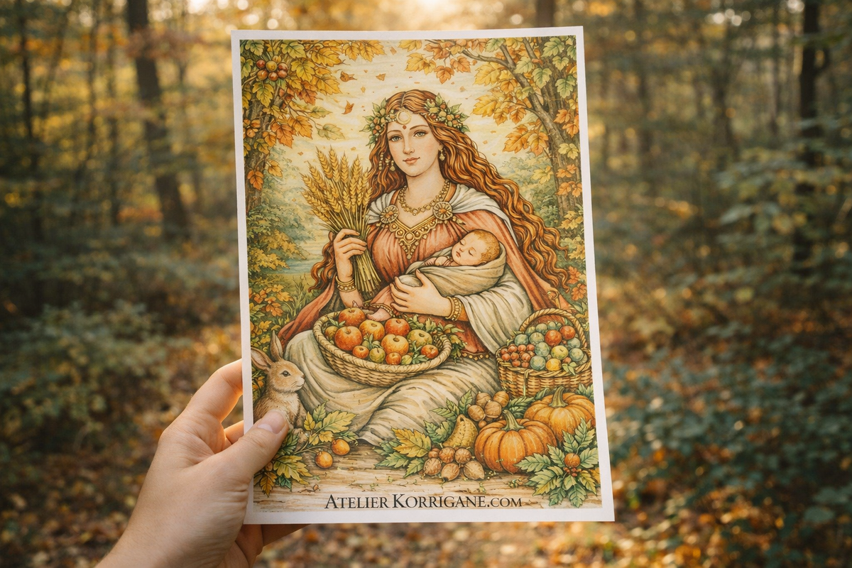 Cahier De Coloriage de Mabon et de l'Equinoxe d'Automne