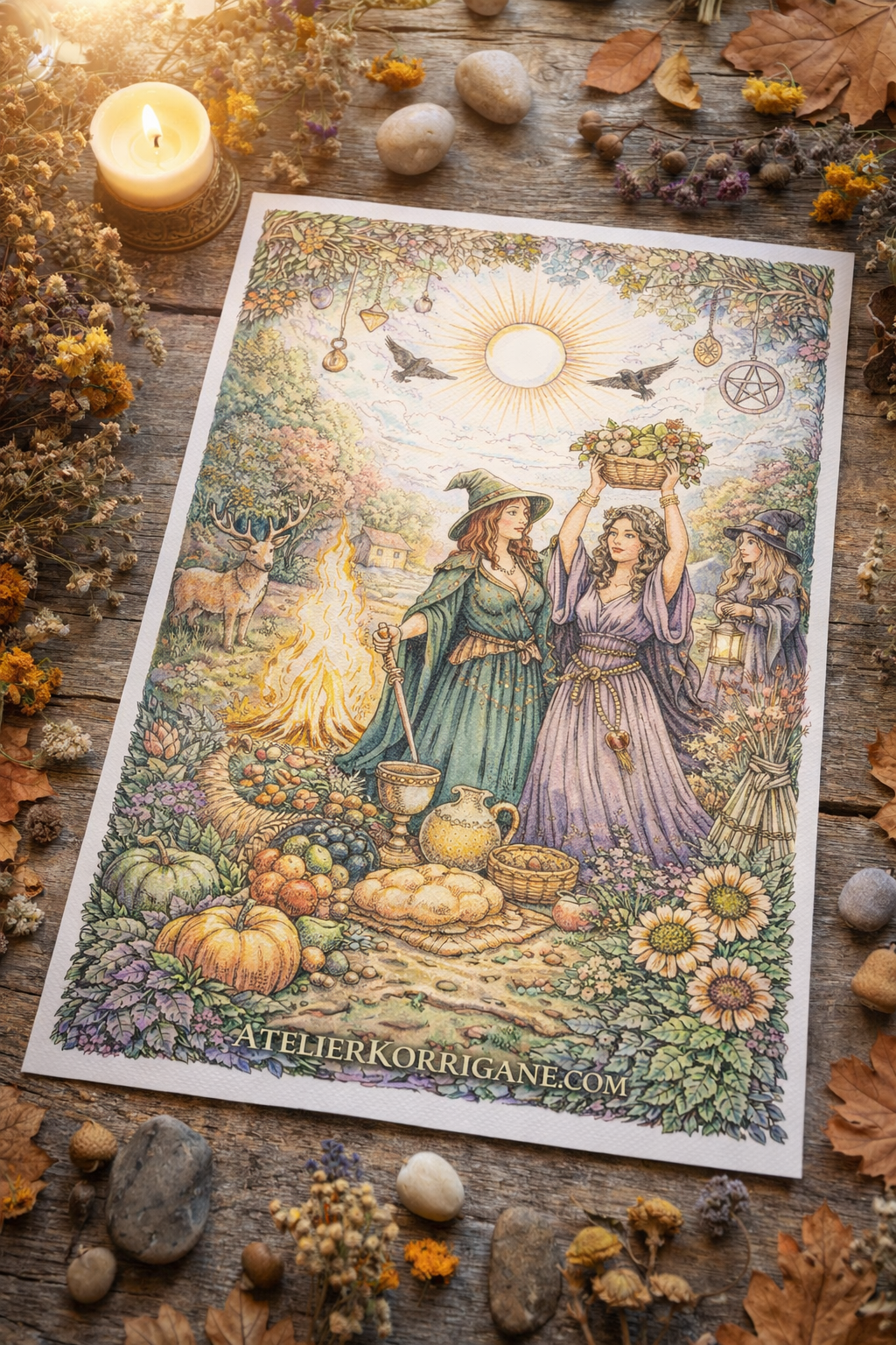 Cahier De Coloriage de Mabon et de l'Equinoxe d'Automne