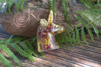 Figurine totem Licorne aux plantes