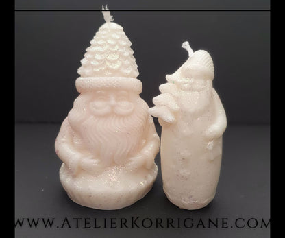 Lot de 2 Bougies Yule Father Yule