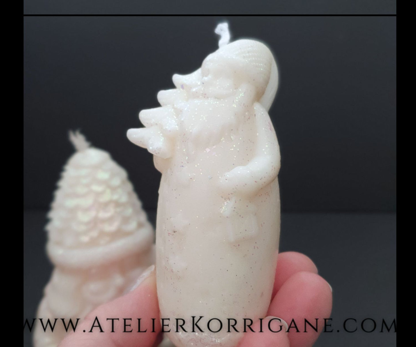 Lot de 2 Bougies Yule Father Yule