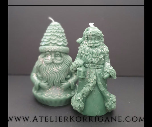 Lot de 2 Bougies Yule Father Yule & Gnome