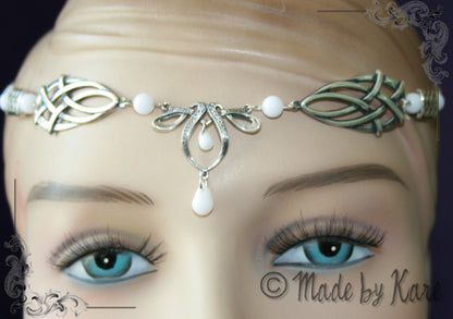 Parure Celtique Érin - Collier + Diadème + Bracelet + BOs