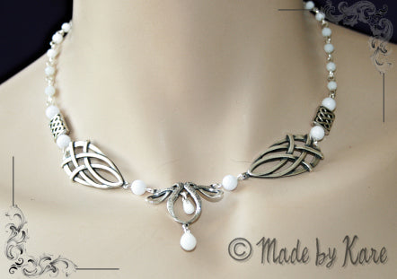 Parure Celtique Érin - Collier + Diadème + Bracelet + BOs