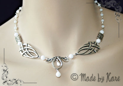 Parure Celtique Érin - Collier + Diadème + Bracelet + BOs