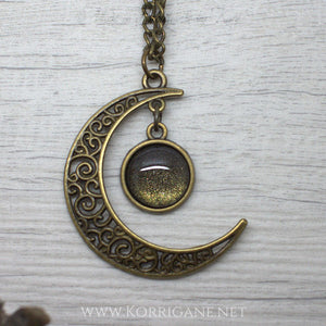 Pendentif Lune Celte "Gealaí" - Bronze - korrigane