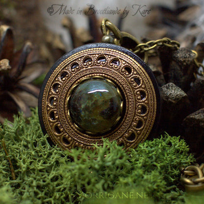 Collier Protection Pendentif 'Amddiffyn' Labradorite - korrigane