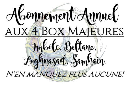 Abonnement annuel aux 4 box Païennes des Fêtes Majeures Korrigane