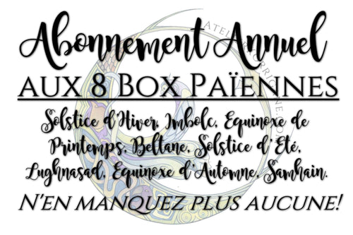Abonnement annuel aux 8 box Païennes Korrigane