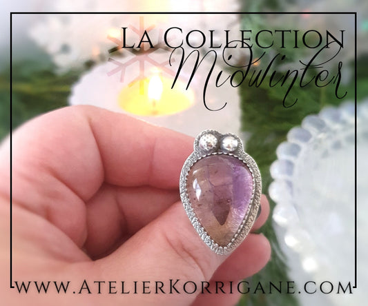 Bague en Ametrine et Argent Massif Korrigane