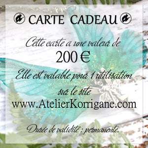 Carte Cadeau Korrigane