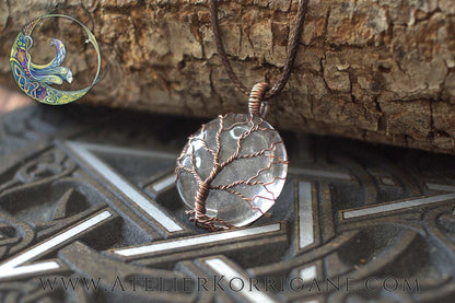 Collier Arbre de Vie en Cristal de Roche Korrigane