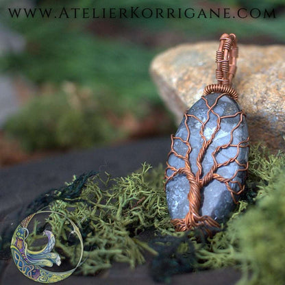 Collier Arbre de Vie en Jaspe Korrigane