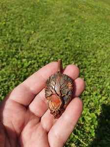 Collier Arbre de Vie en Jaspe Rouge Korrigane