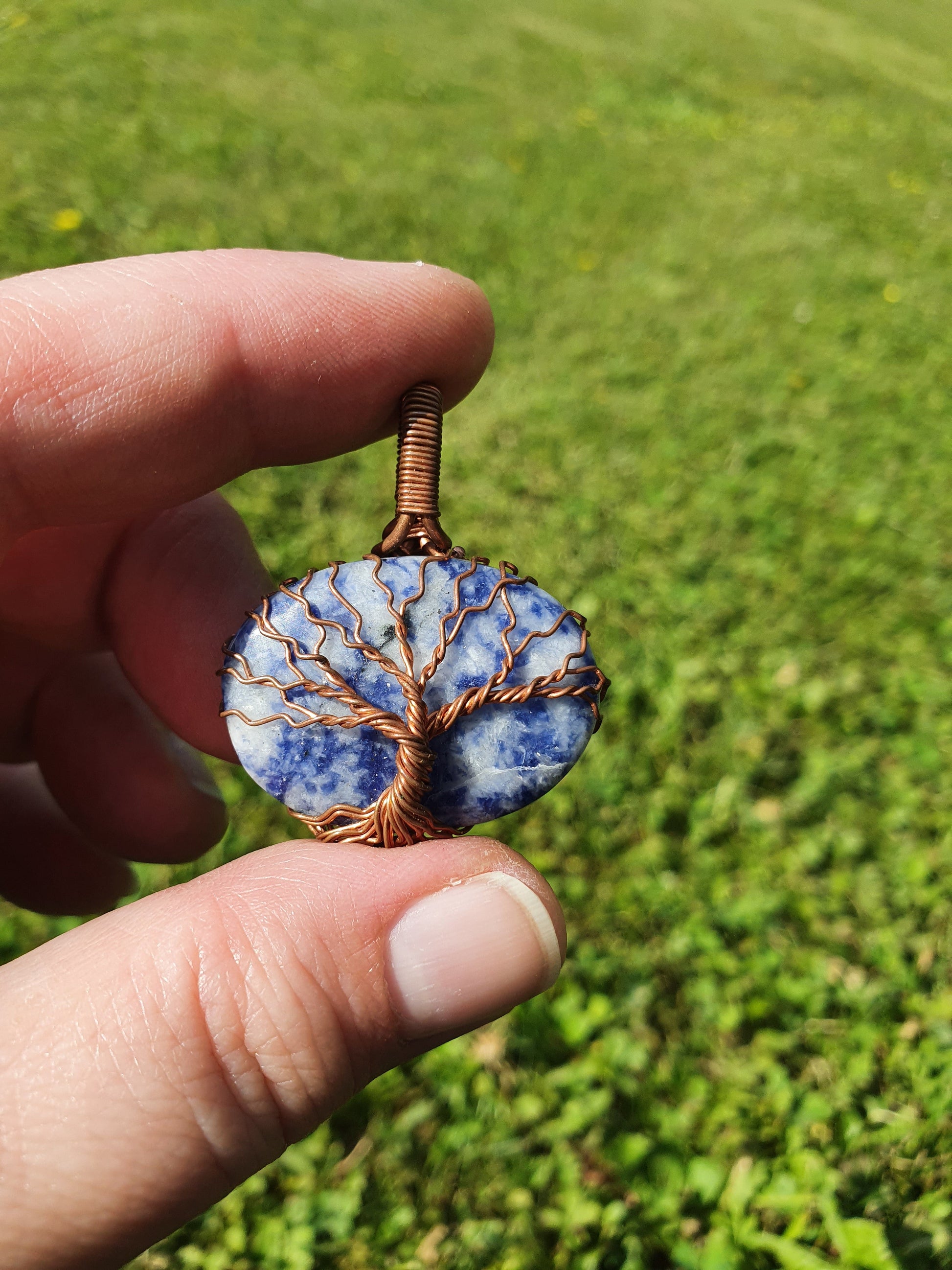 Collier Arbre de Vie en Sodalite Korrigane