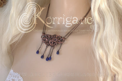 Collier Cloudy Lapis Lazuli Korrigane