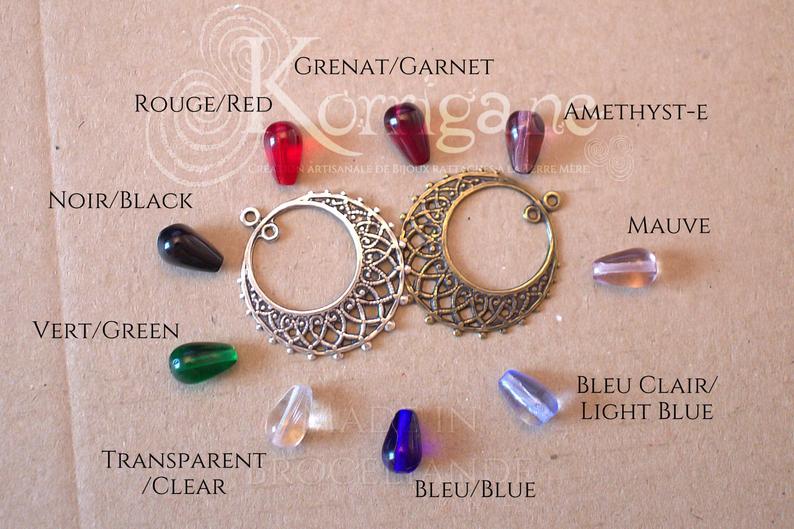 Collier Érin - Argent - Couleur des perles au choix Korrigane