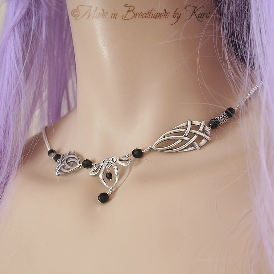 Collier Érin - Argent - Couleur des perles au choix Korrigane