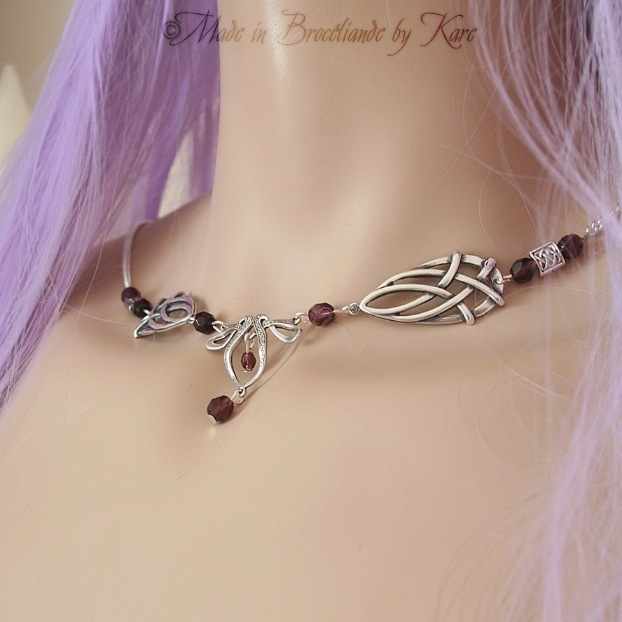 Collier Érin - Argent - Couleur des perles au choix Korrigane