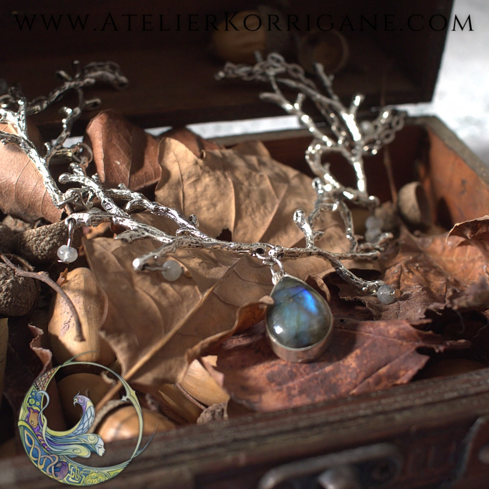 Collier La Foret de Chênes Labradorite Version 1 Korrigane