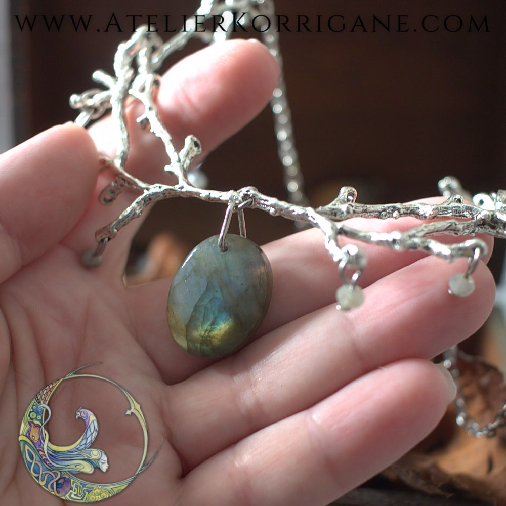 Collier La Foret de Chênes Labradorite Version 2 Korrigane