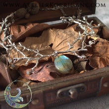 Charger l&#39;image dans la galerie, Collier La Foret de Chênes Labradorite Version 2 Korrigane