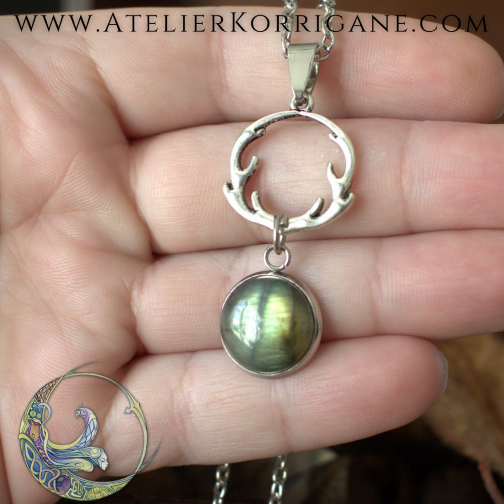 Collier Le Roi de la Forêt Labradorite Version 2 Korrigane