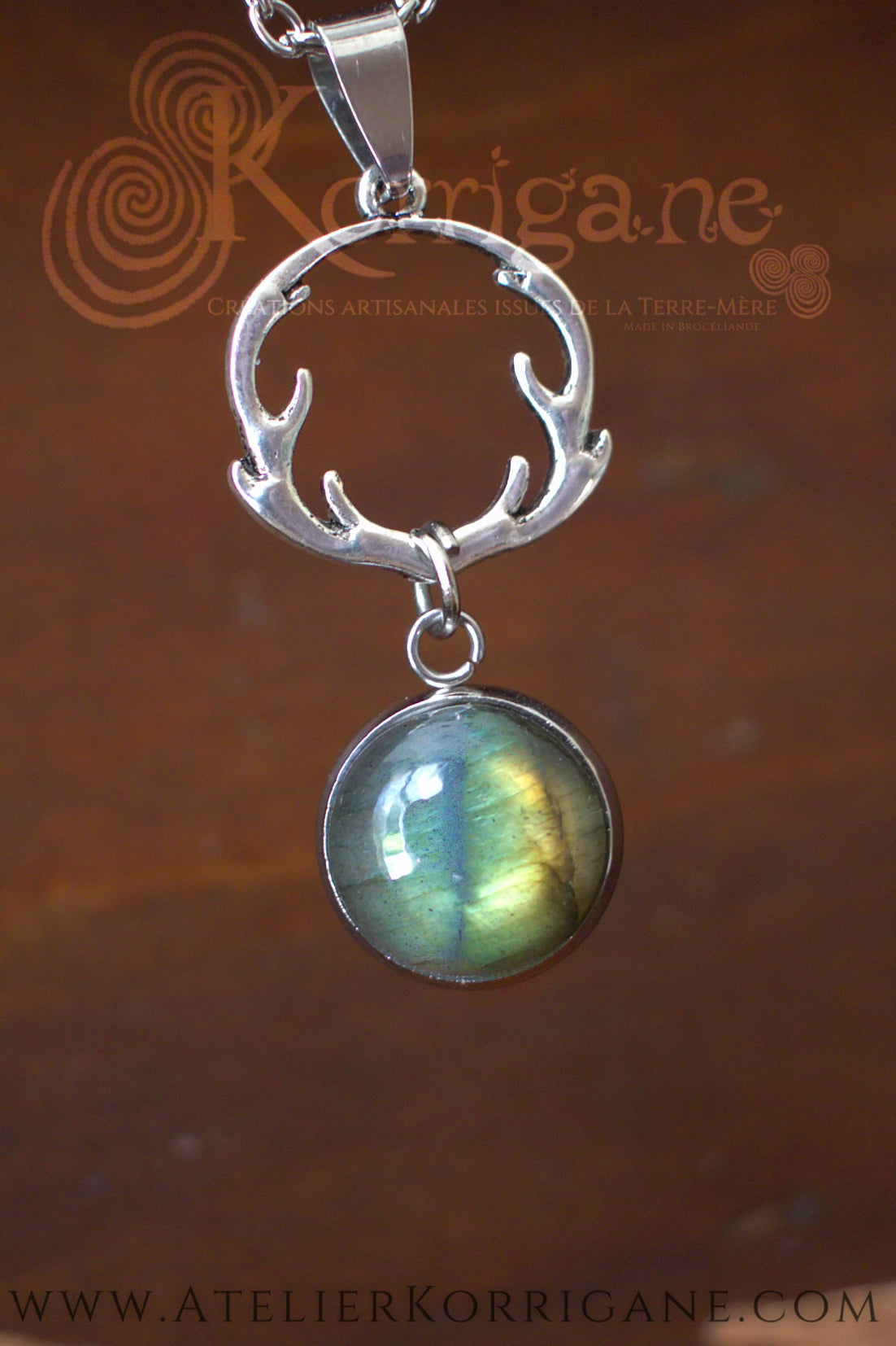 Collier Le Roi de la Forêt Labradorite Version 2 Korrigane