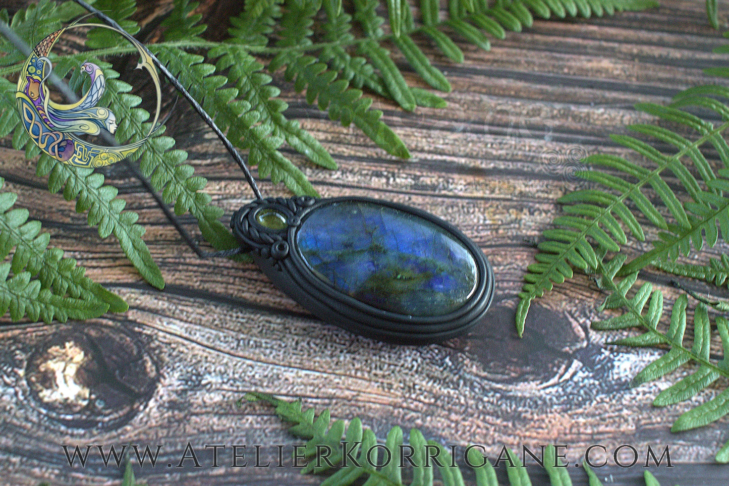 Collier Llwybr Labradorite & Préhnite Korrigane