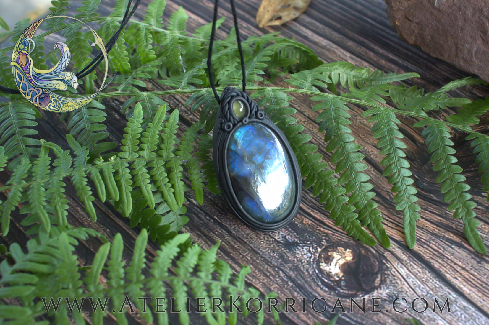 Collier Llwybr Labradorite & Préhnite Korrigane