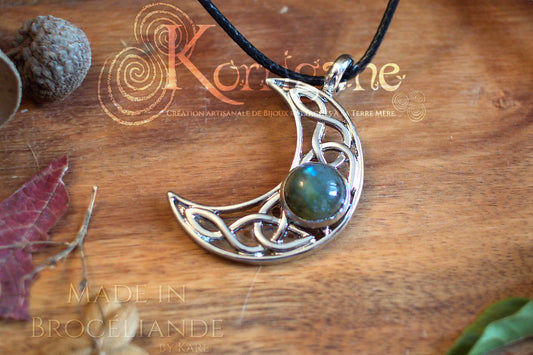 Collier Lune Labradorite Korrigane