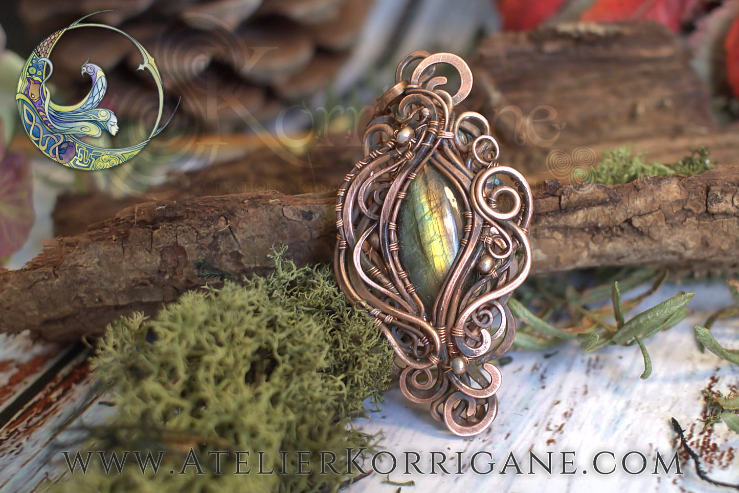 Pendentif en Labradorite véritable Korrigane