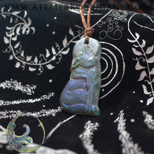 Charger l&#39;image dans la galerie, Collier Totem Loup et Lune Korrigane