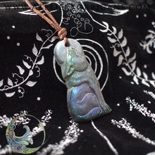 Charger l&#39;image dans la galerie, Collier Totem Loup et Lune Korrigane