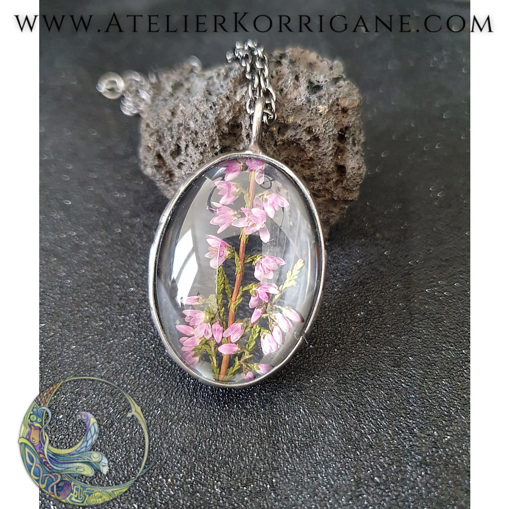 Collier Plantes avec une véritable Bruyère - Les Botaniques Korrigane