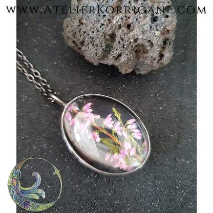 Collier Plantes avec une véritable Bruyère - Les Botaniques Korrigane