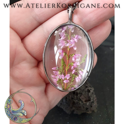 Collier Plantes avec une véritable Bruyère - Les Botaniques Korrigane