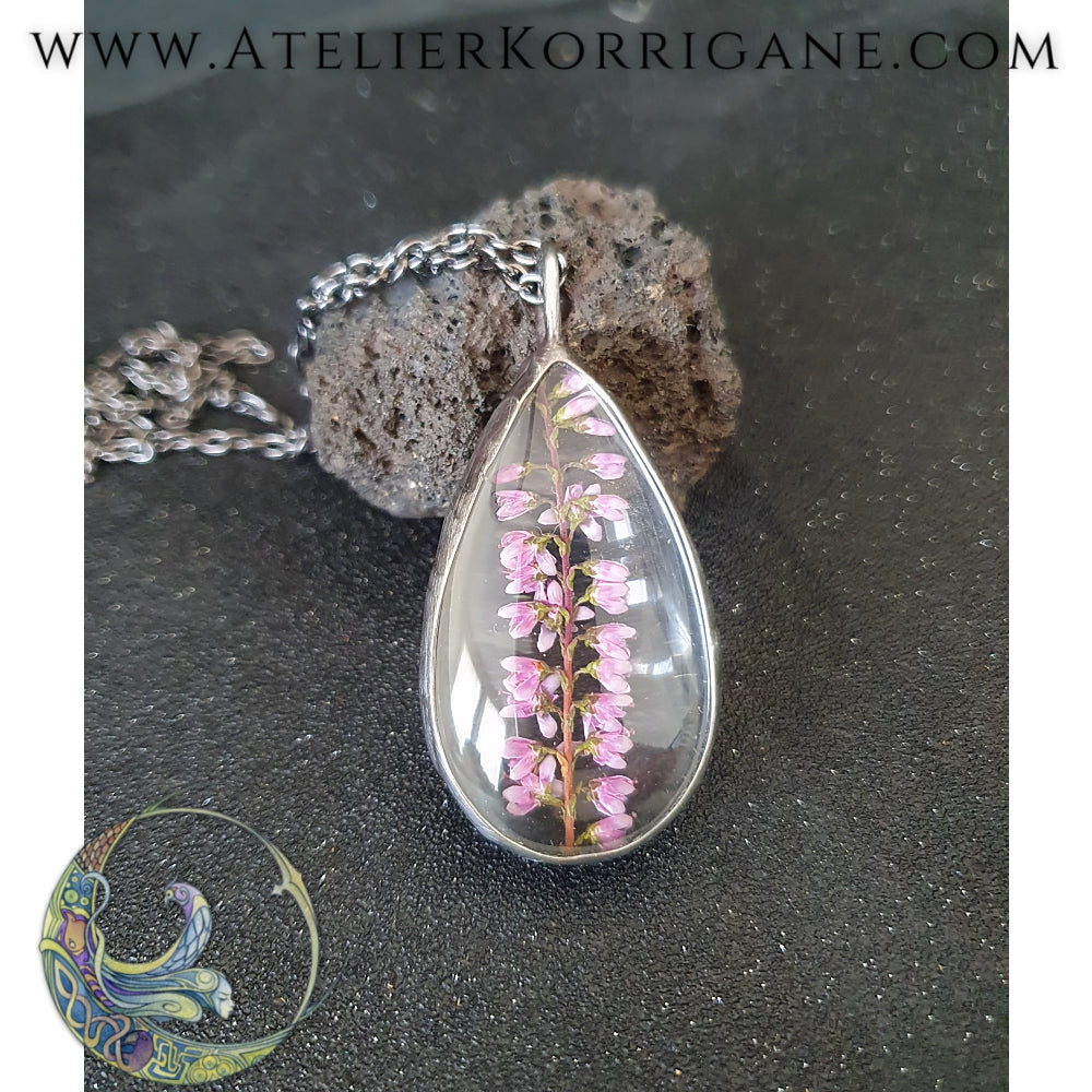 Collier Plantes avec une vraie Bruyère - Les Botaniques Korrigane