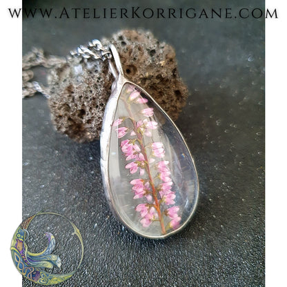 Collier Plantes avec une vraie Bruyère - Les Botaniques Korrigane