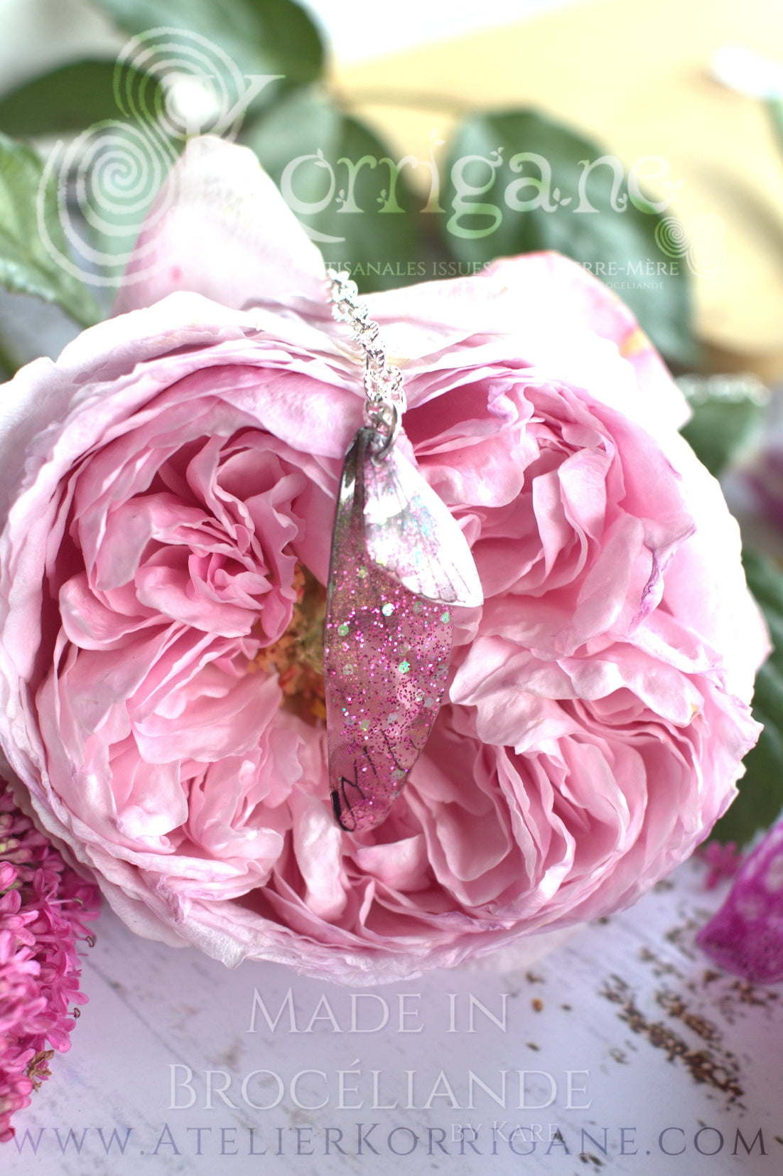 Les Ailes de Fées de Brocéliande Rose - korrigane