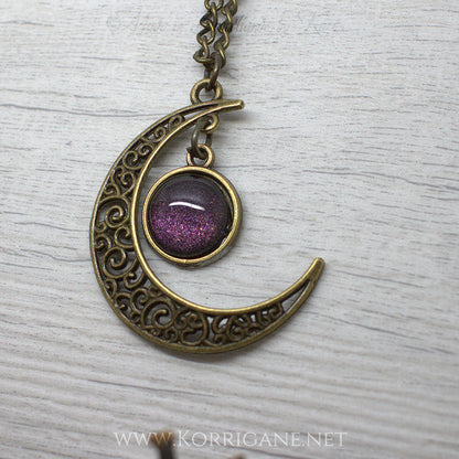 Pendentif Lune Celtique "Gealaí" Korrigane